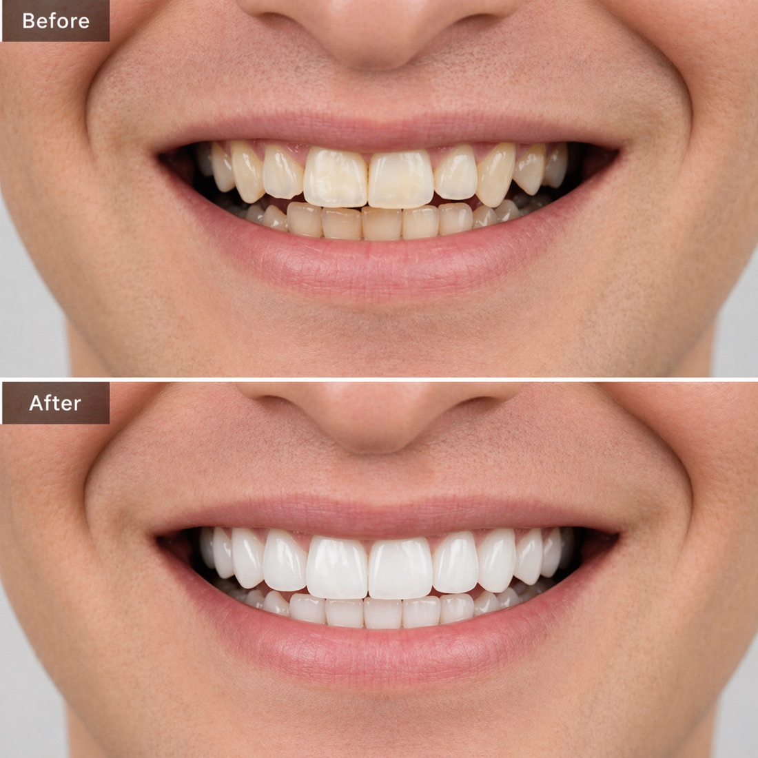 Before and after real riverside dental cleanings transformations case